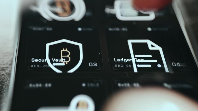 Protocol module dashboard for managing various cryptocurrency functions