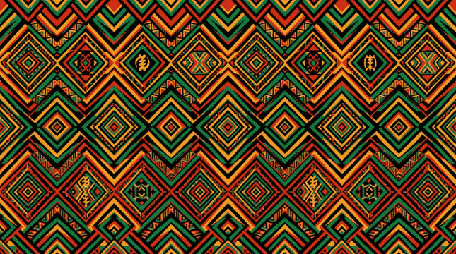 Juneteenth geometric pattern
