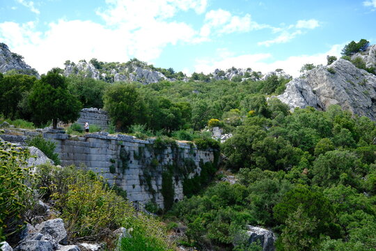 Ruins of ancient Termessos town, Antalya, Turkey