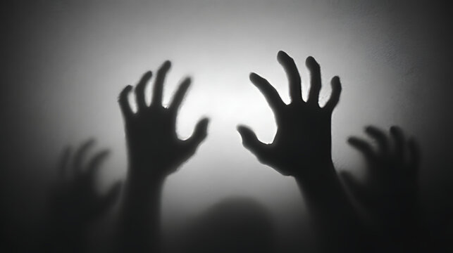 hand shadow on wall background,hand with shadow,hands shadow overlay effects,silhouette of hands,halloween background with Terrifying scary hands