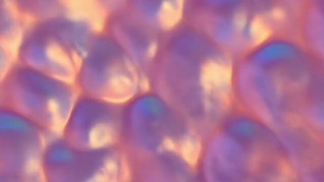 Blurry abstract pattern of pastel purple peach and blue hues creating a soft iridescent effect
