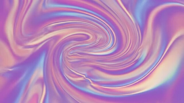 Swirling iridescent pattern in pastel purple blue and beige tones
