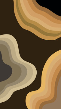 Abstract Fluid Marble Wave Texture Beige Gold Earth Tone Background