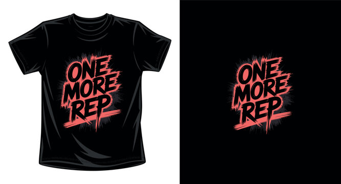 One more rep typography design for t-shirt print, poster and other uses.