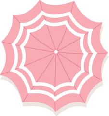 Beach Umbrella Top View Cartoon © Mykola Syvak