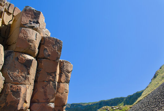 Rock Wall at Giants Causeway