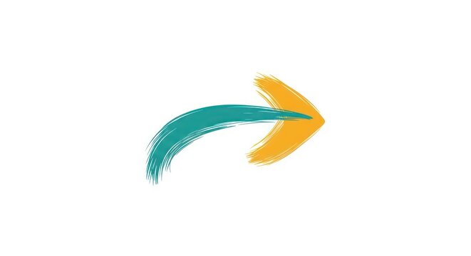 Teal and orange arrow icon.