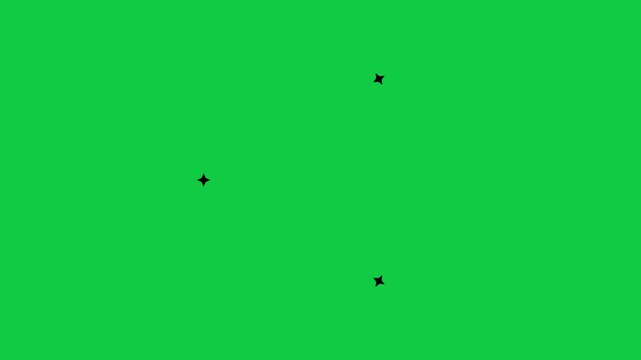 Motion tracking markers on green screen background, for vfx compositing, chroma key visual, effects