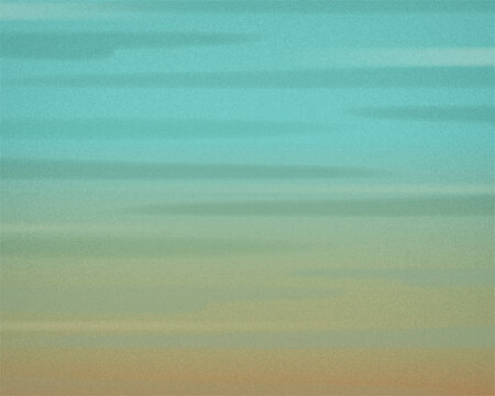 Peaceful Abstract Sunset with Clouds or Tropical Beach Tide with Wave Ripples Background