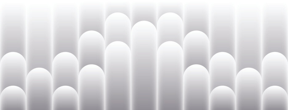 White gradient arches create a modern, layered 3D effect background vector
