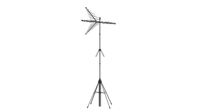 Minimalist Black and White TV Antenna
