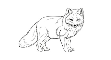 Fototapeta premium A fox standing on ground.