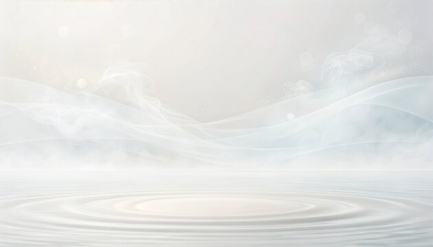 Soft Water Ripple Beneath Translucent Airy Haze