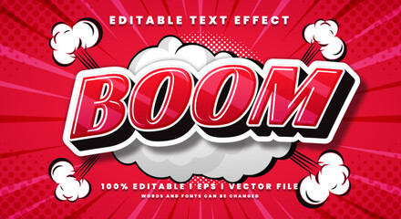 boom text effects, modern colors.Text style effects. © Text monster
