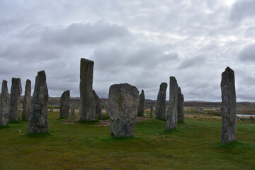 Fototapeta premium Ancient Henge Stone Circle at Callanish Isle of Lewis