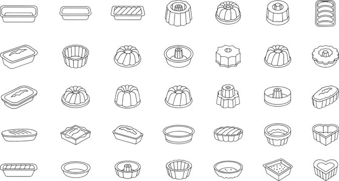 Cake molds baking pans loaf pan bundt cake pan heart shaped pan rectangular pan round cake pan baking accessories kitchen utensils baking tools