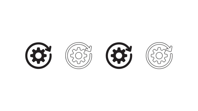 "Process cycle gears progression"