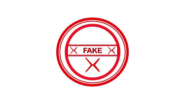 Fake Paid and Authentic Seals Shields and Badges with Icons Minimal Overlay Animation