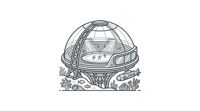 Futuristic Dome House Exterior Design.