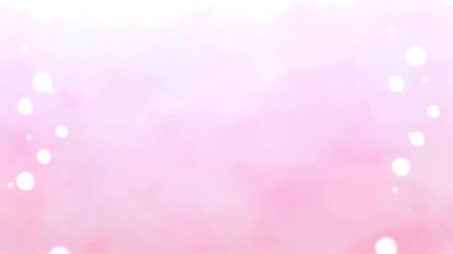 光の粒がふわふわと上昇する水彩背景フレームアニメーション