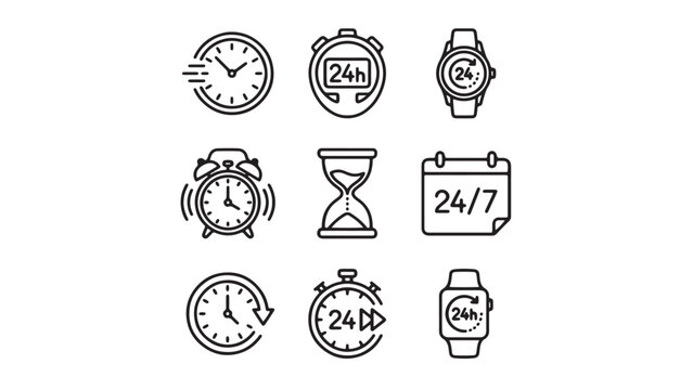set of different clocks