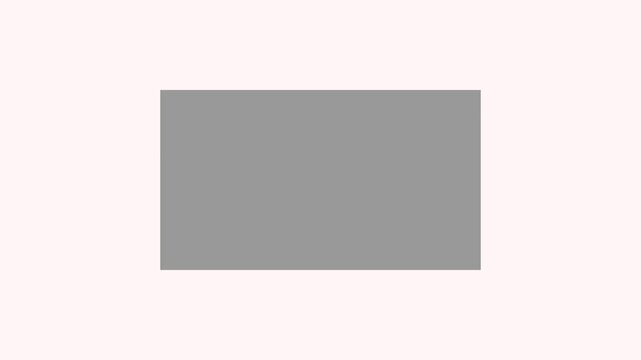 Abstract minimalist animation growing and shrinking rectangular grey shape.