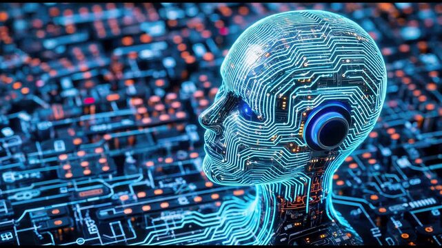 AI Neural Learning Seamless Loop Background for Advanced Intelligence Systems.