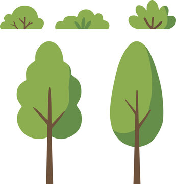 plant. Flat 2D Illustration