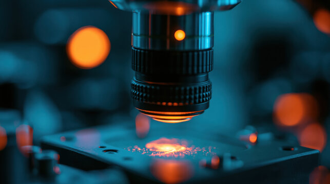 Microscope optical laboratory lens science research sample specimen analysis technology