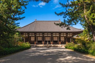 Obraz premium Golden Hall of Toshodaiji temple located in nara, kansai, japan.