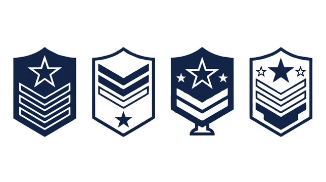 Us military rank insignia patches for non commissioned officers
