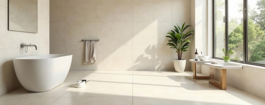 Elegant ivory ceramic tiles Natural stone effect, porcelain stoneware High-resolution image , natural, ivory, high-resolution