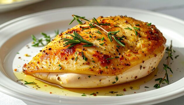 Buttery crust with herb flecks (rosemary, thyme, parsley) and cracked black pepper, tiny streaks of pan jus shining in the crevices