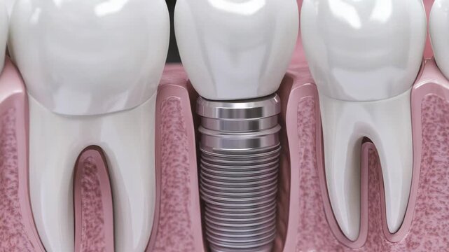 selective focus dental clinic implant surgery focusing on bone integration and accuracy