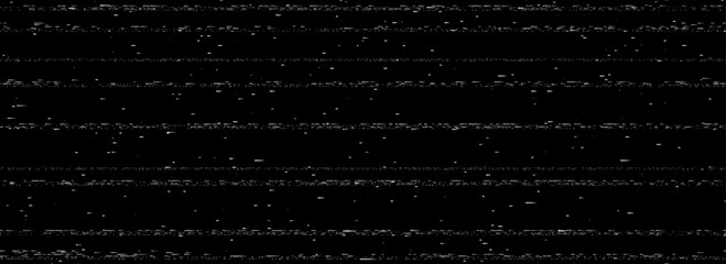 Naklejka premium Repeated static noise texture background. Bad television or cctv video signal screen concept. Random glitch vhs pixel wallpaper. Image distressed interference backdrop effect. Vector overlay