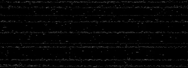 Fototapeten Pony Repeated static noise texture background. Bad television or cctv video signal screen concept. Random glitch vhs pixel wallpaper. Image distressed interference backdrop effect. Vector overlay  © vika_k