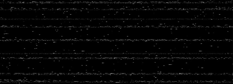 Repeated static noise texture background. Bad television or cctv video signal screen concept. Random glitch vhs pixel wallpaper. Image distressed interference backdrop effect. Vector overlay