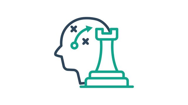 Tactical icon animation. Animation related to coaching. Suitable for user interface, provide visual feedback and more. Alpha channel, transparent background