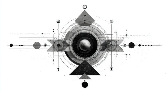 Alignment - Directional clarity abstract order conceptual coherence visual lines converge geometric connection organized energy structured composition minimalistic flow