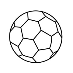 Naklejka premium Soccer football world cup line art icon set with stadium trophy and floral pattern vector