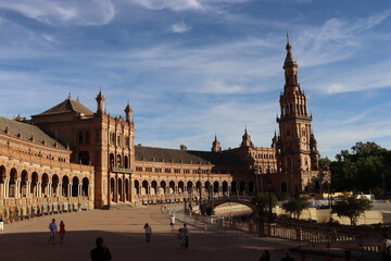 Fototapeta premium Plaza de España em Sevilha na Espanha
