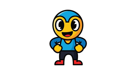 Fototapeta premium Cute Cartoon Mascot Character Vector Illustration
