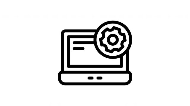 coding minimalist stroke animation