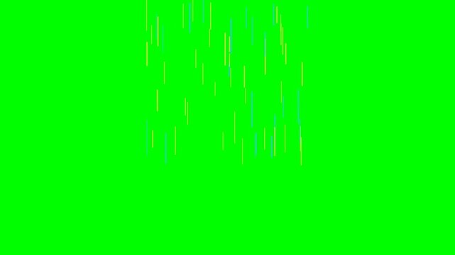 4K green screen UNLIMITED animated title - the word strains against gravity then breaks free upward, kinetic typography motion graphics intro overlay, chroma key