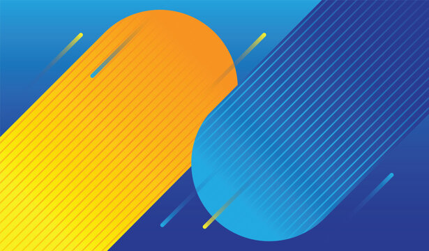 blue yellow gradient and modern abstract background template design