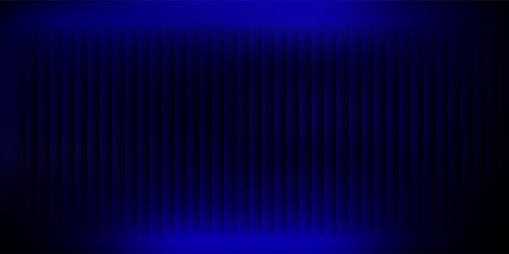 Abstract dark background featuring a repetitive pattern of thin vertical lines and stripes in deep navy blue and indigo color tones,eps 10.