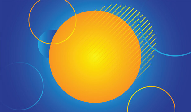 blue yellow gradient and modern abstract background template design