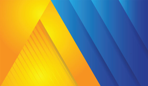 blue yellow gradient and modern abstract background template design