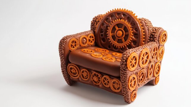 Ornate, miniature armchair