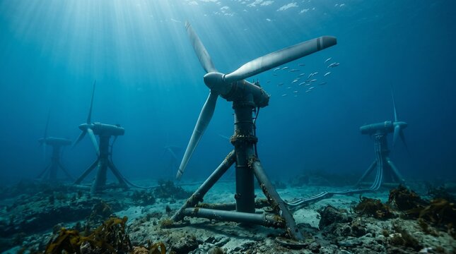 wind turbine in the sea